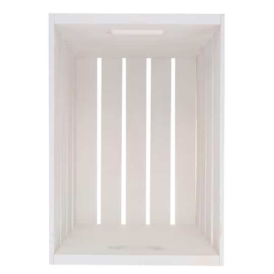 Whitewash Wooden Crate by Make Market®